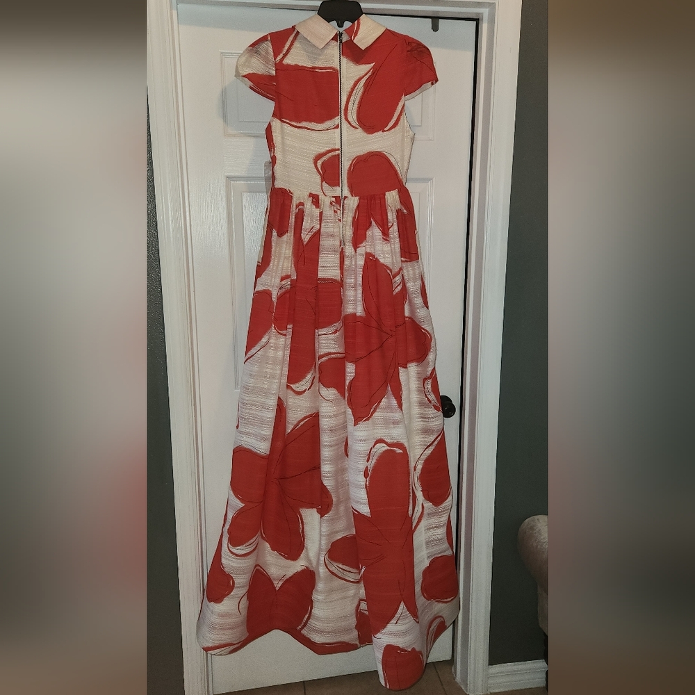 Nwot Alice and olivia Sia p pan collar Placket Gown - Picture 5 of 15